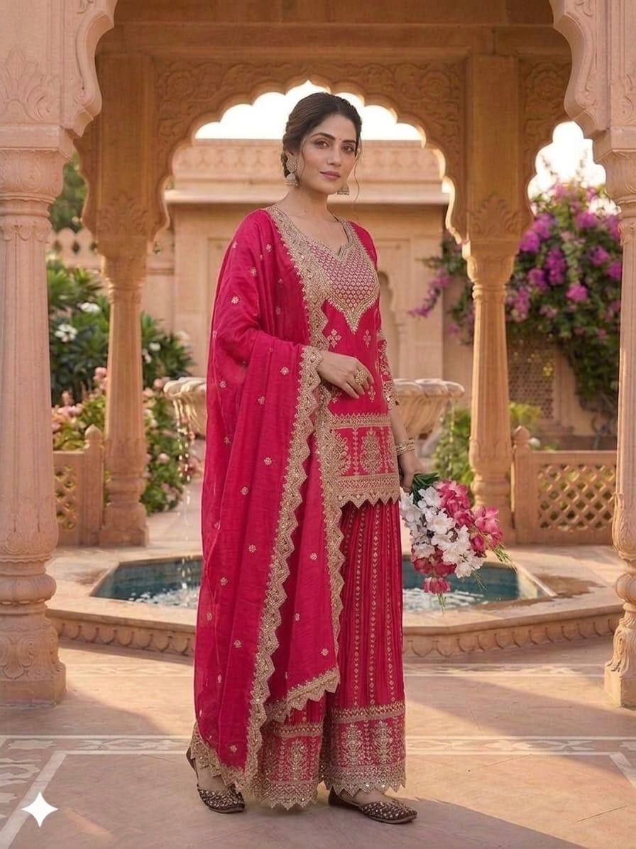 Regal Violet Heritage Embroidered Couture